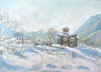 Average temple in the winter. Kalinina Nadezhda