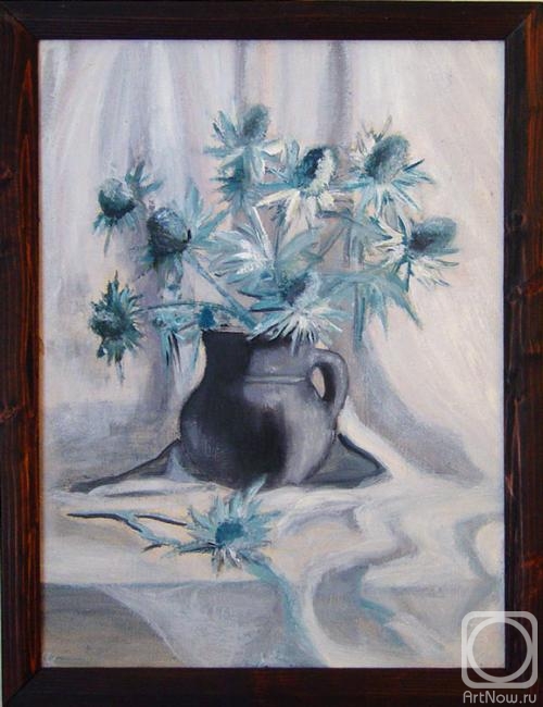 Kalinina Nadezhda. Dry flowers in a ceramic cup