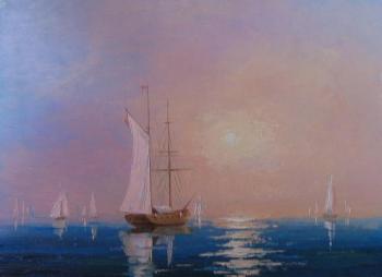 White sail. Panjukov Alexander