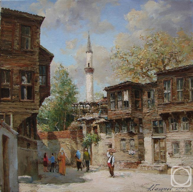 Galimov Azat. Street of old Istanbul in the area Fatih