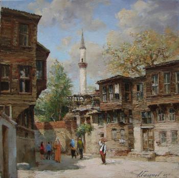 Street of old Istanbul in the area Fatih (Shacks). Galimov Azat