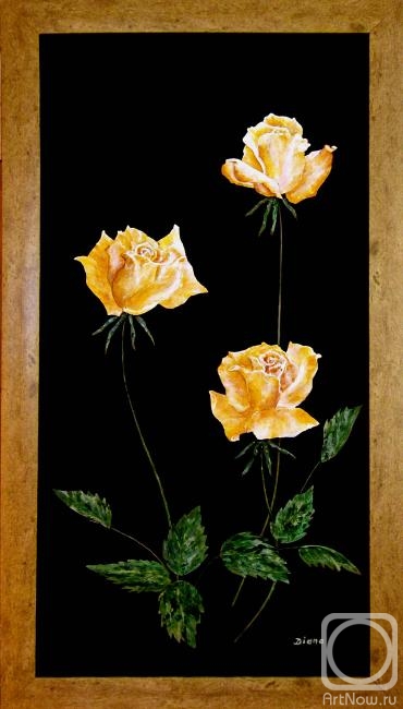 Sotnikova Diana. Yellow roses