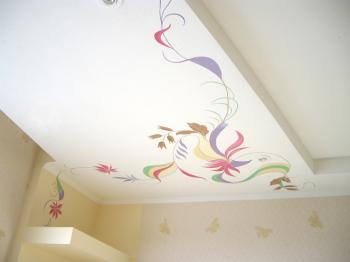Ceiling painting in the playroom