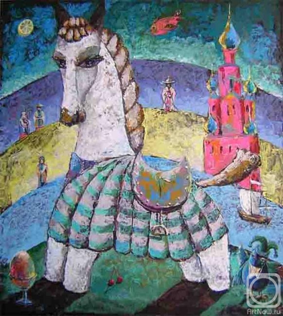 Chugaev Valentin. A white horse