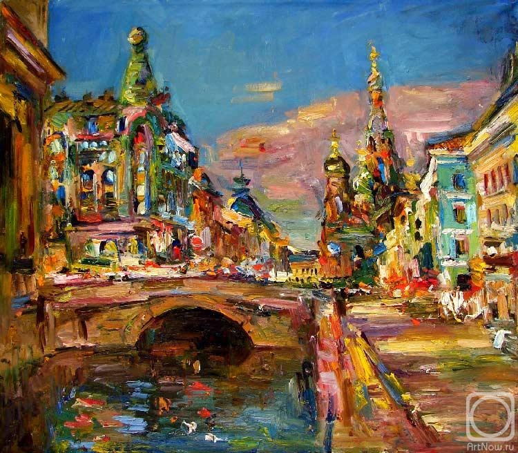 Zamaleev Talgat. View of the Church on Spilled Blood
