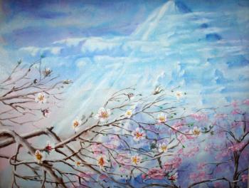 In clouds (Romantic Landscape Painting). Kudryashov Galina