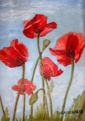 Poppies on the sky