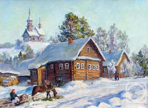 Fedorenkov Yury. Soft winter.Village Malga
