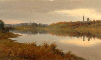 Autumn on the river Oka. Grachev Juri