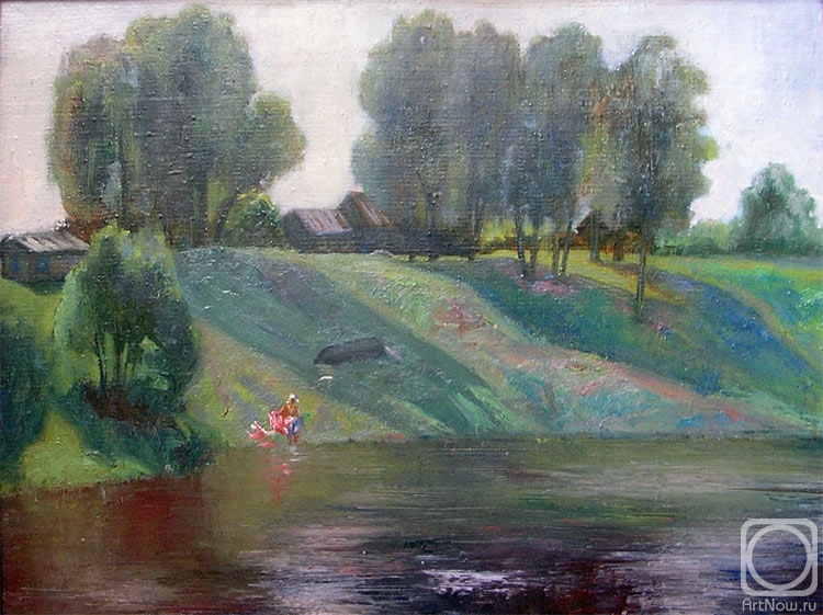 Bernatskiy Nikolay. Morning on the Msta River