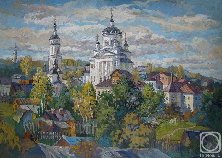 Volfson Pavel. Autumn. Maloyaroslavets. View of St. Nicholas Monastery
