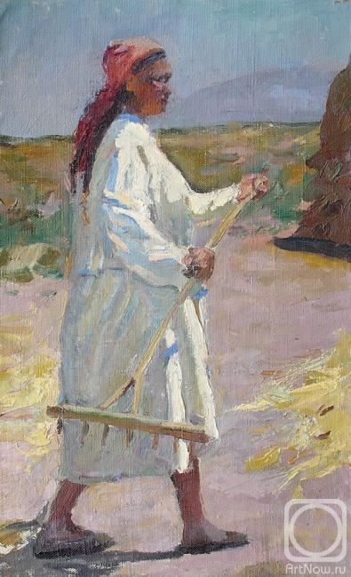 Stukoshin Feudor. Woman with rake
