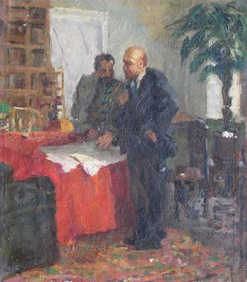 Lenin and Frunze. Stukoshin Feudor