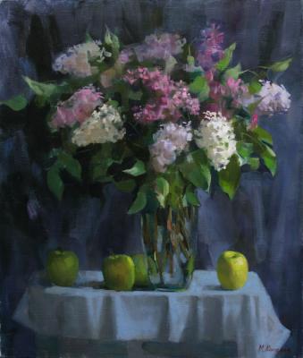 Bunch of Lilac (Peonies and apples)