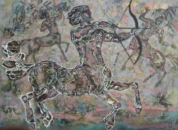 Battle of the centaurs. Pomelova Innesa
