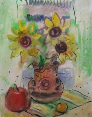 Still life with sunflowers. Mustafina-Khazieva Lilia