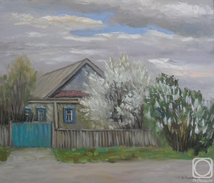 Chernyy Alexandr. The Springtime on street Green.Aktyuba