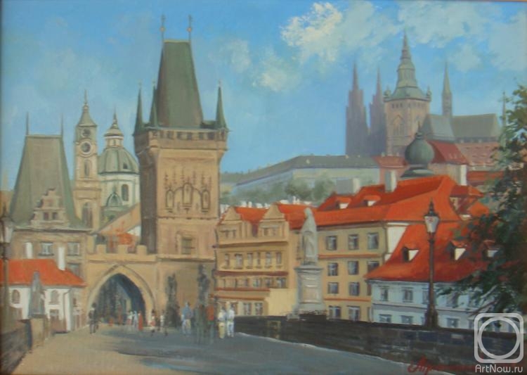 Plotnikov Alexander. Prague. On the Charles Bridge