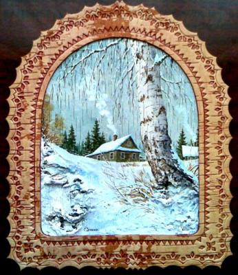 Winter in a village. Zinin Sergey