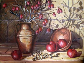 jug and apples. kulikov dmitrii