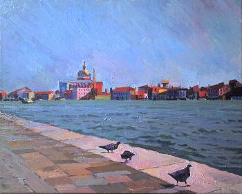 The Quay. Pigeons (Kompanila). Deryabin Oleg