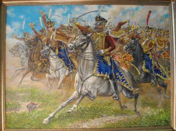 "... I love a bloody fight..." D.Davydov Attacks the Okhtyrka Hussar Regiment. Doronin Vladimir