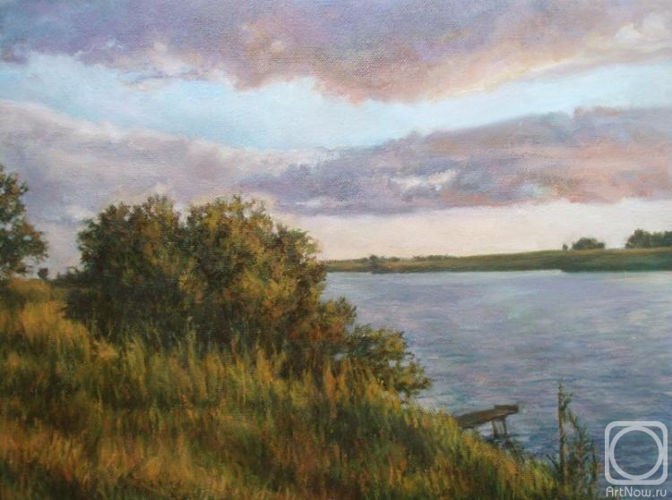 Kistanova Nadezhda. Evening at the pond