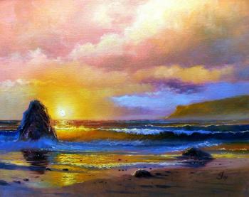 Sunset on the sea. Iakovlev Andrey