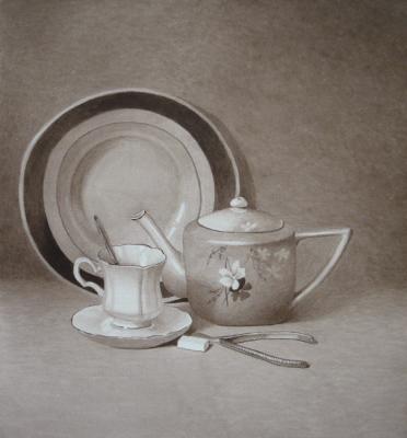 Still life with porcelain ( ). Rustamian Julia