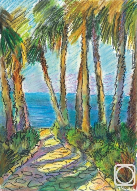 Kazmina Olga. Cyprus palm road