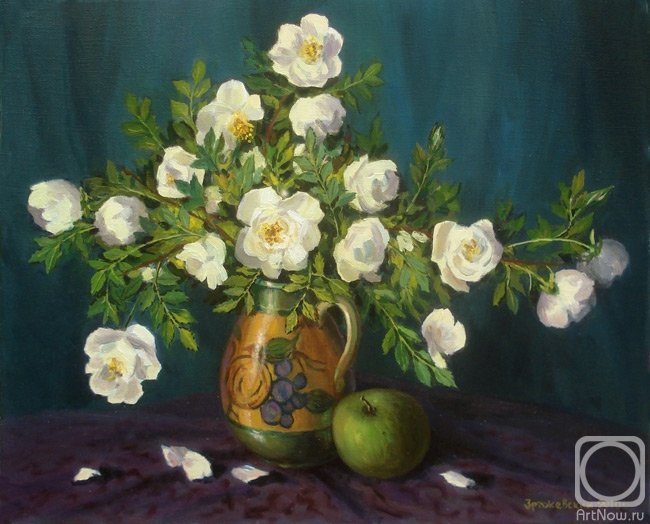 Zrazhevsky Arkady. White park roses