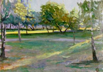 Evening walk. Sketch of previous work