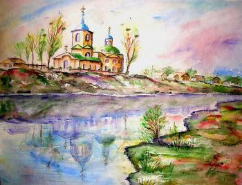 Church in the village of Sloboda. Krutov Andrey