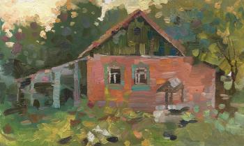 A Dilapidating House in Ostroverhovka (etude)