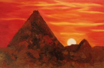 Sunset in Egypt. Lukaneva Larissa