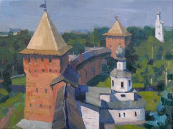 Novgorod Kremlin. View from Kokuy Tower