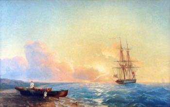 Copy of the picture of Aivazovsky