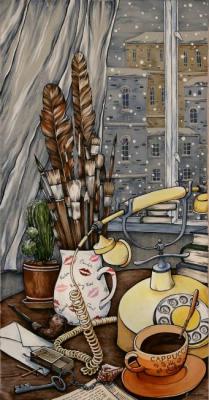 Still-life with telephone