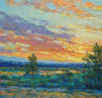 Картина «Отгарает закат...»