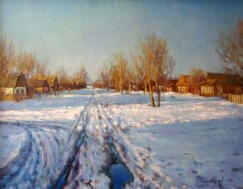 Evening in the village. Gaiderov Michail