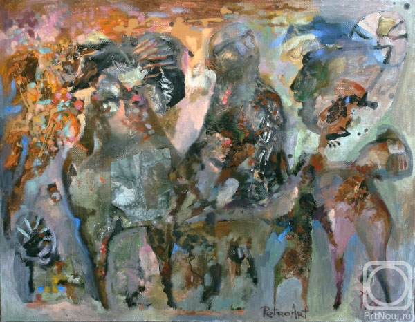 Hohonova Natasha. With the horse