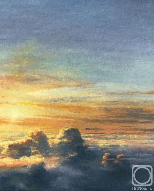 Alekseyenko Eugene. Fullcolor Sunset Over Clouds