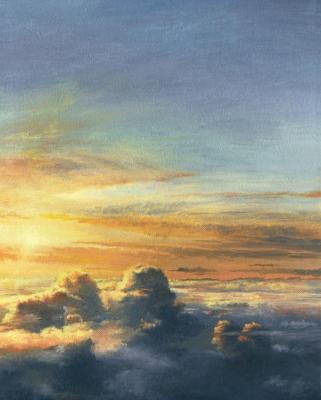 Fullcolor Sunset Over Clouds. Alekseyenko Eugene