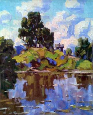 In the reflections, as if frozen...