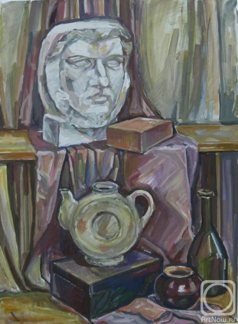 Ibragimova Nataly. The still-life with Plaster head