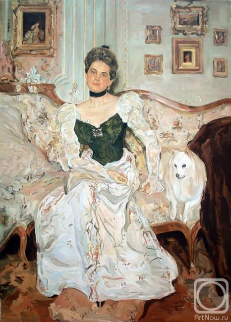 Deynega Tatyana. Copy of the picture of V. Serov "Portrait of the princess Zinaida Nickolaevna Yusupova"