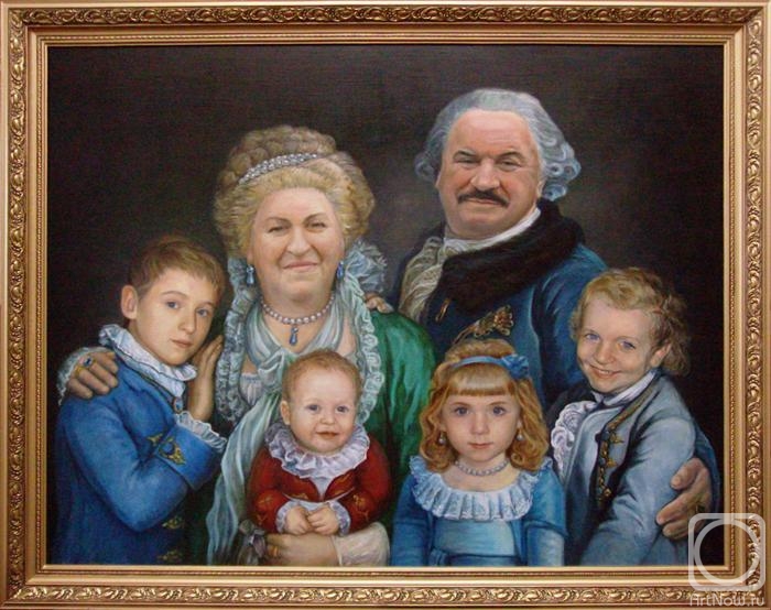 Polyakov Oleg. Family-portrait (fancy-dress)