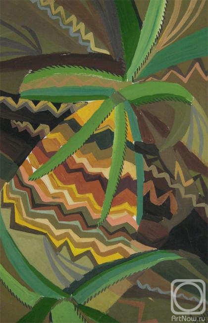 Petrovskaya-Petovraji Olga. Decorative composition. Pineapple