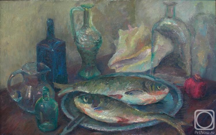 Kalmykova Yulia. Still life with fish