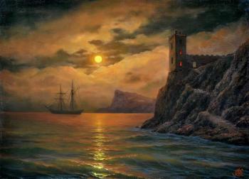 Night, lighthouse. Klugeva Svetlana